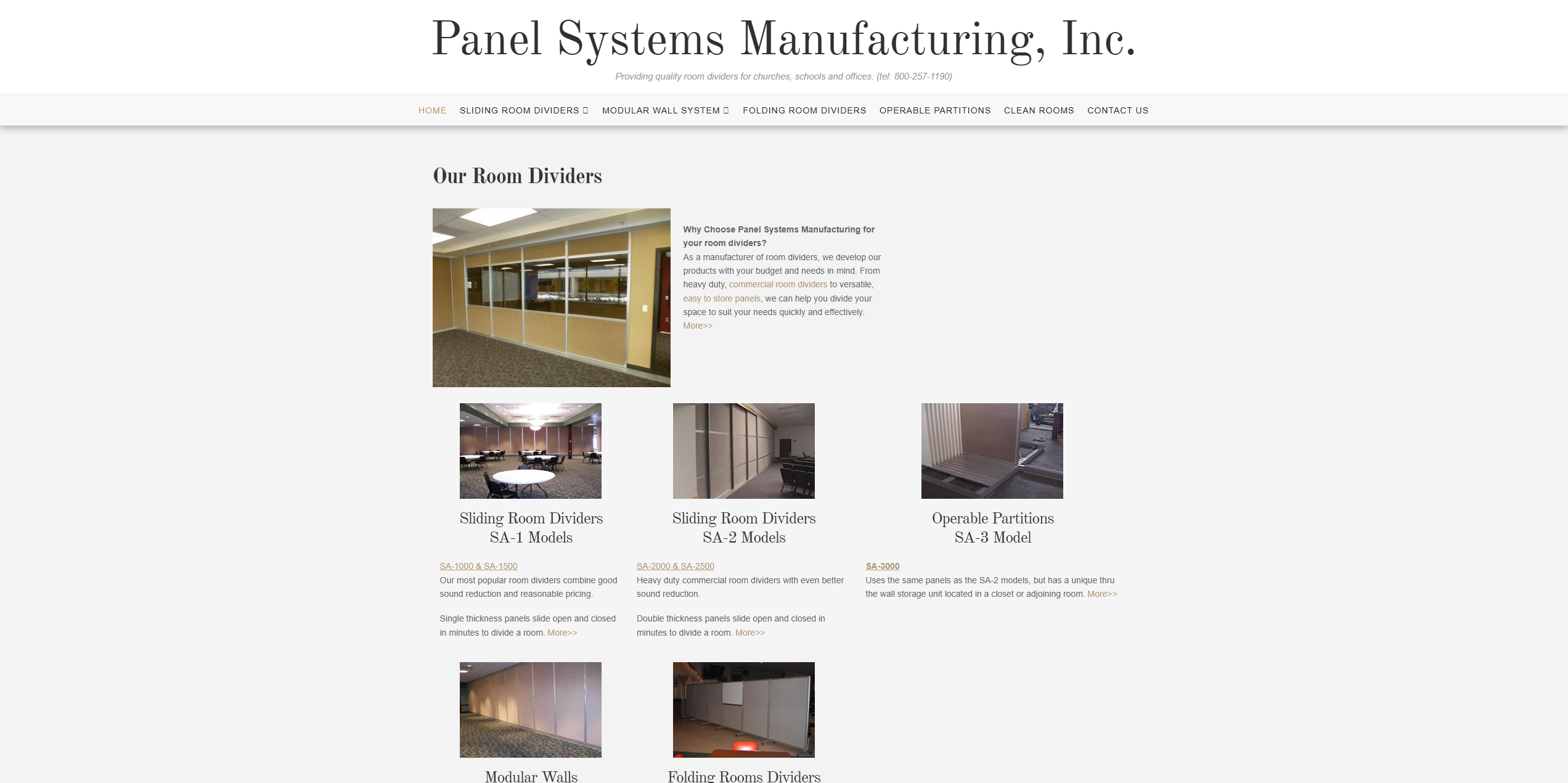Panel Systems original website